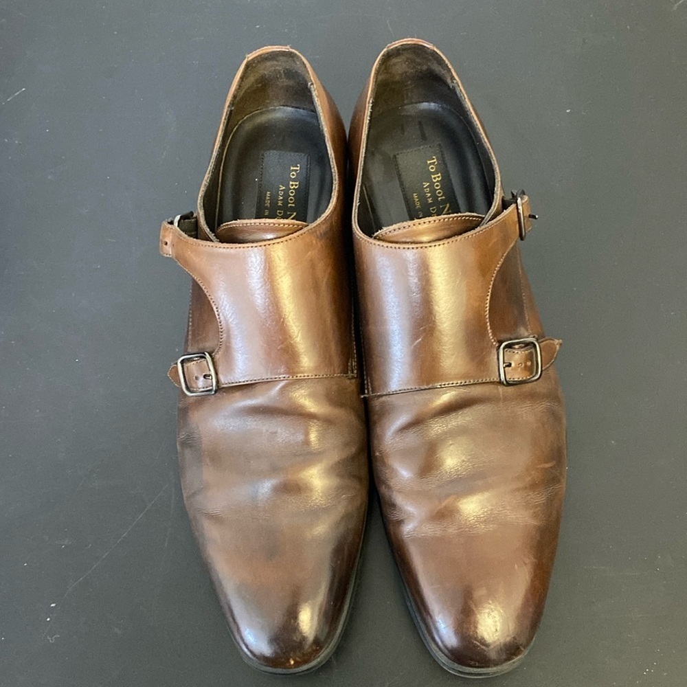 To Boot New York By Adam Derrick Mens Oxford Shoes Brown Monk size 10